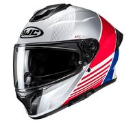 HJC C71 Morix Casque, gris-blanc-rouge, taille S pour homme