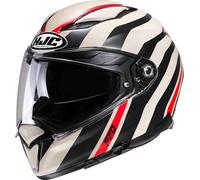 HJC F70 Galla Casque, noir-blanc-rouge, taille S pour homme
