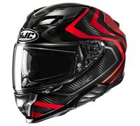 HJC Casque intégral F71 Carbon Nevio MC1 – Carbone Noir/Rouge XL