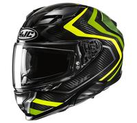 HJC F71 Carbon Nevio Casque, noir-vert-jaune, taille XL pour homme