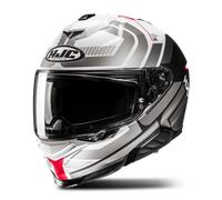 HJC Casque intégral i71 Viz MC1SF Mat Noir/Gris/Rouge/Blanc XL Unisexe