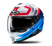 HJC i71 Viz Casque, blanc-rouge-bleu, taille L pour homme