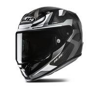 HJC Casque moto intégral RPHA 12 Carbon Xentra MC5 – Noir/Blanc/Gris – Taille M