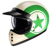 HJC V60 Nyx Casque, blanc-vert, taille XL pour homme
