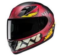 HJC Y10 Frank Casque Enfant, noir/rouge/jaune, Taille Y/S (48/49)