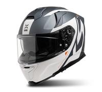 IXS Rapid 2.0 Graphic Casque, Blanc/Gris, Taille S (57/58)