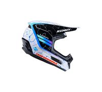 Casque integral kenny performance graphic bleu blanc noir