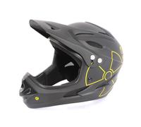 Casque intégral KHE PRO BMX MTB M 850g noir visière testé EN