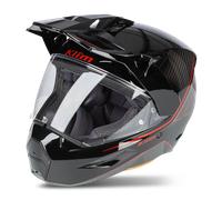 Klim X1 Alpha Graphic Carbon Casque d’enduro, noir/rouge, Taille XL (61/62)