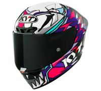 KYT KX-1 Race GP Bastianini Replica 2023 Casque, blanc-rose, taille XL pour homme