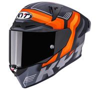 Casque Intégral KYT R1R Carbon Accelerator Matt Orange