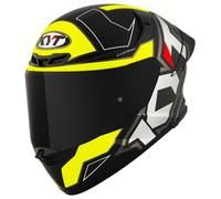 KYT TT-Revo Electron, casque intégral XXL Mat Noir/Gris/Jaune Mat Noir/Gris/Jaune