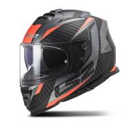 LS2 CASQUE INTEGRAL FF800 STORM II RACER MAT - 3XL - LS2 CASQUE INTEGRAL FF800 STORM II RACER MAT - TITANE/ORANGE