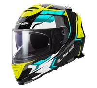 Casque Intégral LS2 FF800 Storm II Tracker Noir/Jaune haute visibilitéXL Noir,Jaune haute visibilité