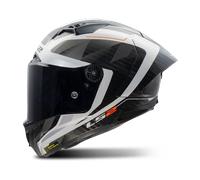 LS2, Casque Moto Intégral Thunder GP Aero Raute Gloss White Grey, XL