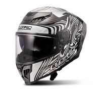 LS2 OF807 DRAGON CARBON ENTHUM Integralhelm silber M