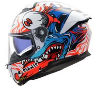 Casque Intégral LS2 FF808 STREAM II Inferno Blanc Brillant Bleu