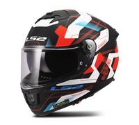 LS2 Casque intégral FF808 Stream II Mika blanc-rouge-bleu Taille S Homme