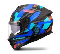 LS2 Helmets Casque intégral FF808 Stream II Mika 06 Noir 2XS