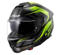 Casque Intégral LS2 FF808 Stream II Noir/Jaune haute visibilitéL Noir,Jaune haute visibilité