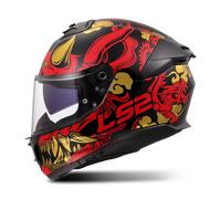Casque Intégral LS2 FF808 Stream II Noir/RougeXXL Noir,Rouge
