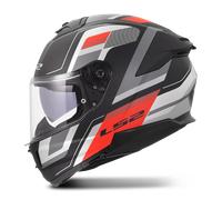Casque Intégral LS2 FF808 Stream II Vintage Noir/Gris/RougeS Noir,Gris,Rouge