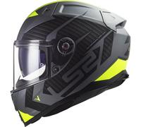 Casque Intégral LS2 FF811 VECTOR II Splitter Titane Mat Jaune Hi-Viz