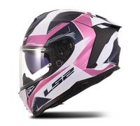 Ls2 Ff817 Challenger Ii Flaman Full Face Helmet Blanc,Rose S