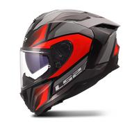 LS2 Casque intégral FF817 Challenger II Viper – Gris/Rouge – XXL