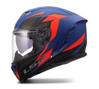 LS2 FF818 Storm III Dynamo Casque, rouge-bleu, taille S pour homme