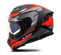 LS2 Casque moto intégral FF818 Storm III Komai Noir/Rouge XL