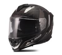 LS2 FF818 Storm III Sporty, casque intégral L Mat Noir/Gris Foncé Mat Noir/Gris Foncé