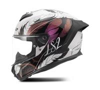 LS2 Helmets - Casque moto intégral RAPID III BOHO Blanc/Noir/Rose XS