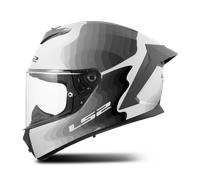 LS2 Casque intégral FF820 Rapid III Flow Blanc/Gris Taille S