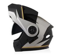 Casque Integral Modulable avec Double Visière Casques Intégraux Flip-Up ECEDOT Homologué Casque Motocross Modulables Casques Doublure Amovible pour Adultes Hommes Femmes Z-6,XL:61-62CM