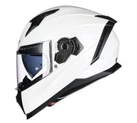 Casque Intégral Modulable Moto Adulte Casques Scooter avec Double Visière Casques Intégraux Anti-Collision Casque Homologué DOTECE Casques Modulables Moto Quatre Saisons 3,M:57-58CM