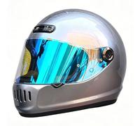 Casque Integral Modulable pour Homme Femme avec Visière Casques Scooter Chopper DOTECE Homologué Moto Casques Intégraux pour Locomotive 6,XL:61-62CM