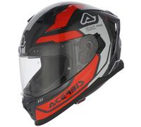 Casque Intégral Moto Acerbis X-WAY Graphic Orange Gris Poli EC2206 00260