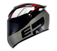 Casque Intégral Moto Rétro Casques Intégraux pour Scooter avec Visière PC Casques Motocross Léger Et Confortable ECEDOT Homologué pour Adultes Hommes Femmes Quatre Saisons Z-6,XL:61-62CM