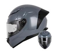 Casque Integral Moto Visière Scooter DOTECE Homologué Casques Intégraux Moto Homme Et Femme Anti-Collision Casque Integral Modulable pour Locomotive Casque Motocross 3,M:57-58CM