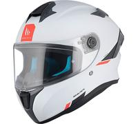 Casque intégral MT Helmets Targo S Solid A0 Blanc Brillant taille L