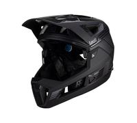 Casque Intégral MTB 4.0 Enduro Avec Mentonnière Amovible Stealth Noir LEATT Vélo