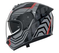 Nolan Casque intégral N60-6 Eclettico 351 Noir/Gris/Rouge Métal Taille L Unisexe