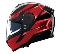 Nolan Casque intégral N80-8 Fervo 355 Noir/Rouge Chrome Métal XL