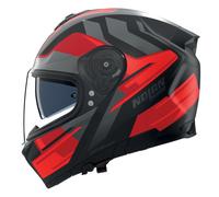 Nolan Casque intégral N80-8 Trittico 357 mat Noir/Rouge/Gris foncé XL