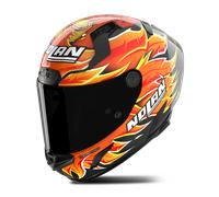 Nolan X-804 RS Ultra Carbon Replica Iannone 368, casque intégral S Noir/Rouge/Orange/Jaune Noir/Rouge/Orange/Jaune
