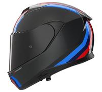 Nolan Casque moto X-904 Ultra Carbon Gemini – Carbone/Blanc/Rouge/Bleu/Bleu clair L