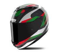 Casque Intégral Nolan X-904 Ultra Carbon Silver/Vert/Rouge brillantXL Silver,Vert,Rouge brillant