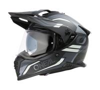 ONeal A-SRS Spike, casque d aventure S Mat Noir/Gris/Blanc Mat Noir/Gris/Blanc