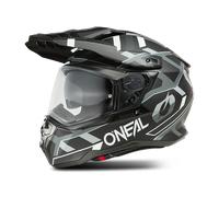 Oneal D-SRS Square V.25 Casque de motocross, noir-gris-blanc, taille M pour homme